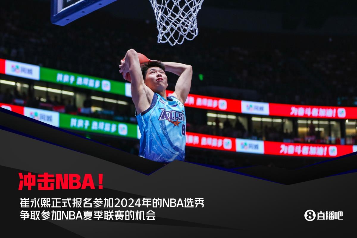 崔永熙正式报名参加2024年NBA选秀